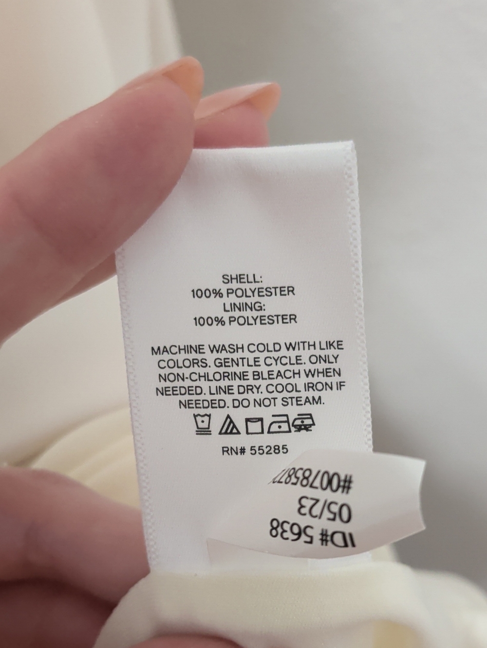 Express ivory cream satin sleeveless midi slip dress - Picture 5 of 6